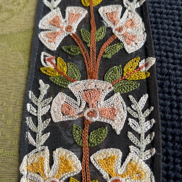 Exquisite Antique Needlepointed Pillow - Picture 3 of 5